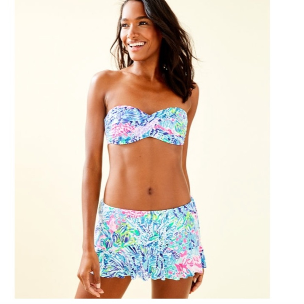 NWT Lilly Pulitzer Cruise skirted bikini bottom